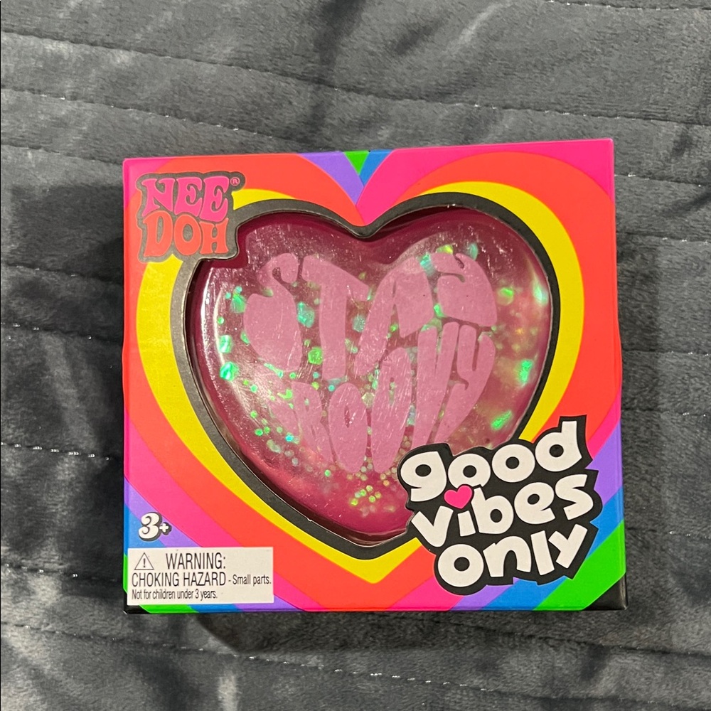 Good Vibes Only Heart Stress Ball - Pink